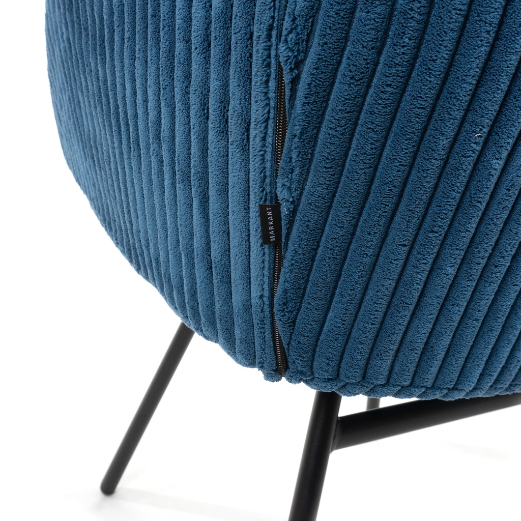 Rome 4-leg chair blue