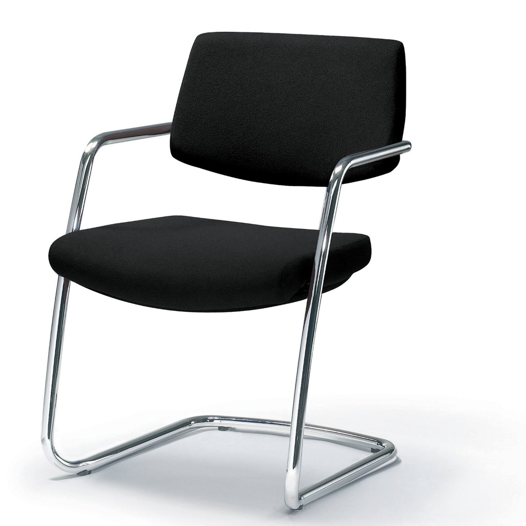 2755 visitor chair, fabric markant black