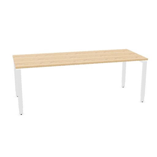 Mox Pro top 200x80cm (Top color: N - Bardolino Oak | Height Adjustability: 2 - Height adjustable | Leg Colour: 4 - White)