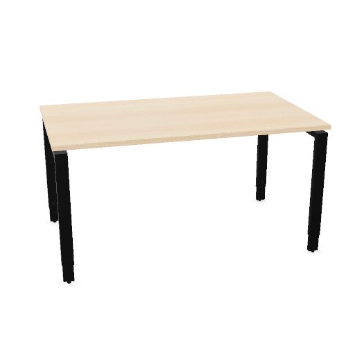 Mox Pro top 140x80cm (Top color: P - Bleached Oak | Height Adjustability: 2 - Height adjustable | Leg Colour: 1 - Black)