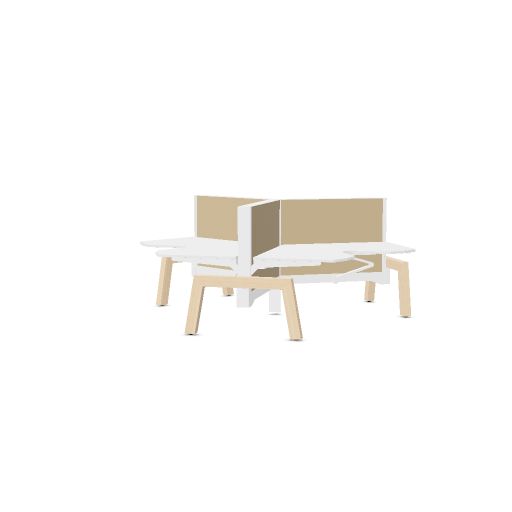 Max Hybrid 3x wing (Leg Type: K - Wood | Leg Colour: Ash | Frame Colour: 4 - White | Top color: K - White | Range: 80 - Fiji | Colour: 09 Catfish (YA300) | Priceclass: Fabric range 1 | Adjustabilty: Height adjustable)