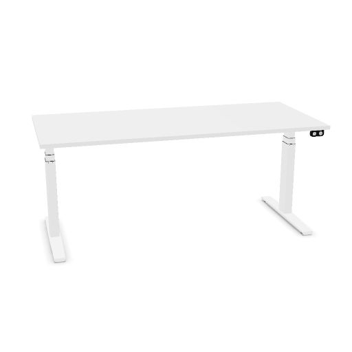 Matrix Pro 180x80cm (single desk) (Top color: K - White | Leg Colour: 4 - White)