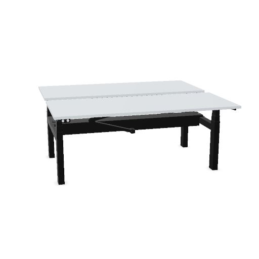 Matrix Pro 180x75cm + 180x75cm (duo desk) (Top color: A - Grey | Leg Colour: 1 - Black)