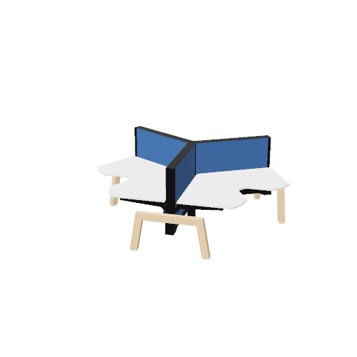 Max Hybrid 3x wing (Leg Type: Wood | Leg Colour: Ash | Frame Colour: Black | Top color: White | Range: 80 - Fiji | Colour: 12 Otos (YA305) | Priceclass: Fabric range 1 | Adjustabilty: Height adjustable)