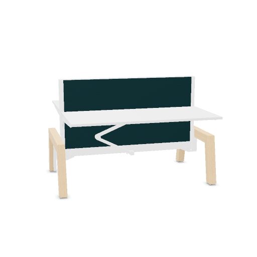 Max Hybrid 2x 160x75cm (Leg Type: K - Wood | Leg Colour: Ash | Frame Colour: 4 - White | Top color: K - White | Range: 80 - Fiji | Colour: 16 Pleco (YA313) | Priceclass: Fabric range 1 | Adjustabilty: Height adjustable)