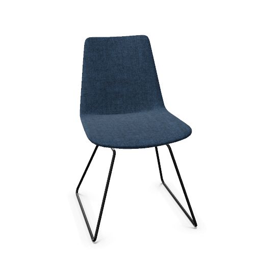 Lyon Chair Sledbase (Range: 88 - Harmony | Colour: 602 | Priceclass: Fabric range 1 | Frame colour: Black)
