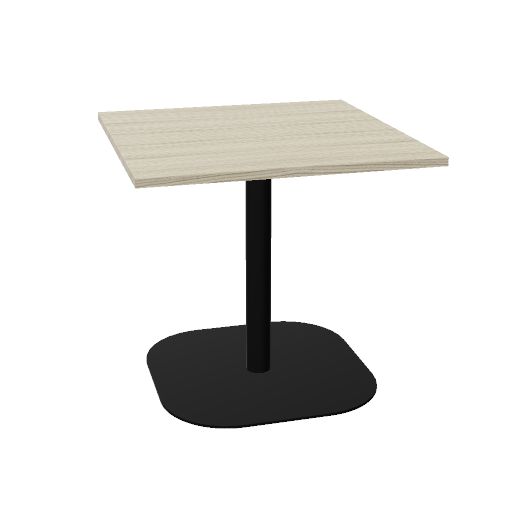 Tom square column, square base, black, r (Top: Yes | Size: S080 Square 80x80cm | Decor: Driftwood)
