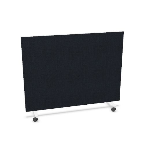 myscreen 120 x 160 cm (Model: Feet on Castor | Acoustics: Acoustic | Frame Colour: White | Fabric: 88 - Harmony | Fabric Colour: 603 | Priceclass: Fabricgroup 1)