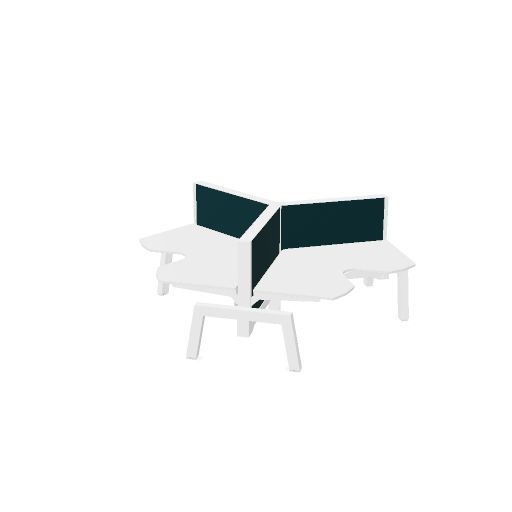 Max Hybrid 3x wing (Poot type: Gelakt | Pootkleur : Wit | Framekleur : Wit | Bladdecor: Wit | Range: 80 - Fiji | Kleur: 16 Pleco (YA313) | Priceclass: Stofgroep 1 | Verstelbaarheid: Hoogte instelbaar)