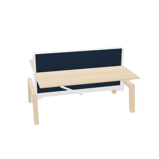 Max Hybrid 2x 180x75cm (Poot type: Hout | Pootkleur : Essen | Framekleur : Wit | Bladdecor: Gebleekt eiken | Range: Harmony | Kleur: 602 | Priceclass: Stofgroep 1 | Verstelbaarheid: Hoogte instelbaar)