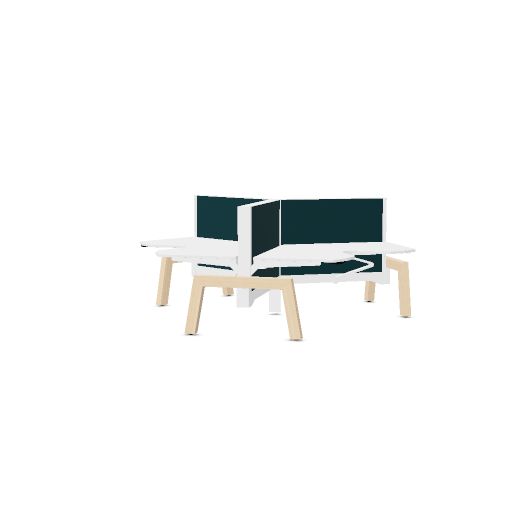 Max Hybrid 3x wing (Leg Type: K - Wood | Leg Colour: Ash | Frame Colour: 4 - White | Top color: K - White | Range: 80 - Fiji | Colour: 16 Pleco (YA313) | Priceclass: Fabric range 1 | Adjustabilty: E-drive)