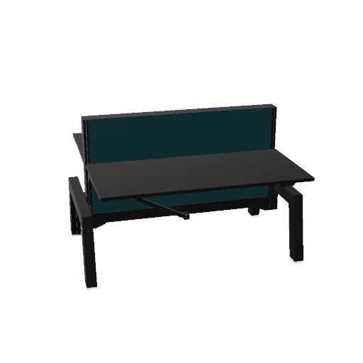 Max Hybrid 2x 160x75cm (Leg Type: Laquered | Leg Colour: Black | Frame Colour: Black | Top color: Black | Range: 80 - Fiji | Colour: 16 Pleco (YA313) | Priceclass: Fabric range 1 | Adjustabilty: E-drive)