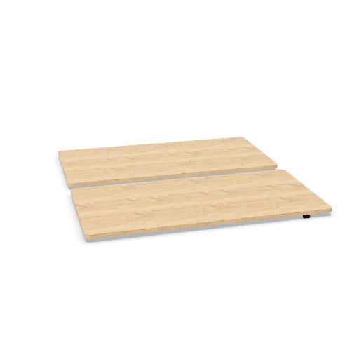 Workways desking 160x80 (Worktop colour: 0N - Bardolino Oak | Legs: Black)