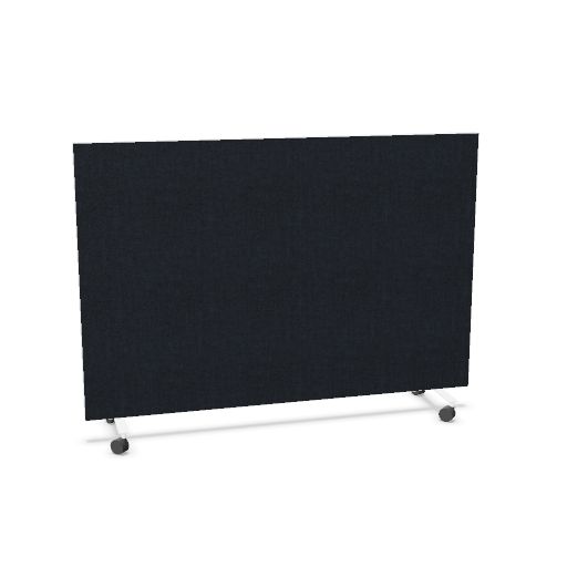 MyScreen myscreen 120 x 180 cm (Model: Feet on Castor | Acoustics: Acoustic | Frame Colour: White | Fabric: 88 - Harmony | Fabric Colour: 603 | Priceclass: Fabricgroup 1)