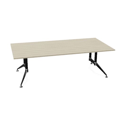Conferenza 120x240 (Bladdecor: 0R - Driftwood | Poot kleur: Chroom)