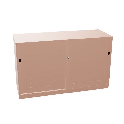 2-Store Acoustic 120 x 72 (Cabinet Color: Sable pink | Material Doors: Powder Coated | Powder Coated Color: Sable pink)