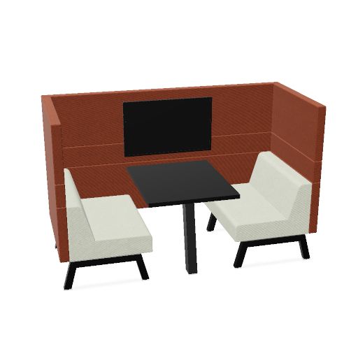 POD 2 - Hoog (Pootkleur : Zwart (RAL 9005) | Decorkleur: Zwart | Fabrikant: Markant | Range: Rhapsody | Material colour: 903 | Prijsklasse: Stofgroep 1 | Material colour: 301)