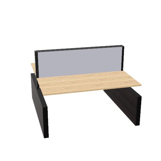 MAX Panel Range 160x75cm + 160x75cm (duo (Leg Colour: Black | Top color: Bardolino Oak | Panel Decor: Hacienda Black | Range: 80 - Fiji | Colour: 10 Puffer (YA303) | Priceclass: Fabric range 1 | Adjustabilty: Height adjustable)