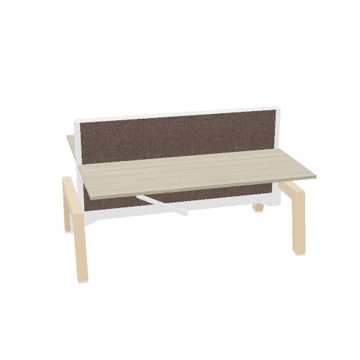 Max Hybrid 2x 180x75cm (Poot type: Hout | Pootkleur : Essen | Framekleur : Wit | Bladdecor: Driftwood | Range: Harmony | Kleur: 100 | Priceclass: Stofgroep 1 | Verstelbaarheid: Hoogte instelbaar)
