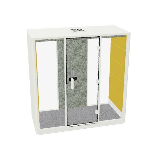 Calma (Product Name: Calma | Dimension: 100X220 | Interior Felt Color: FLT02 | Exterior Color: PW9010 | Upholstery Style Interior Panel: Era | Upholstery Colour Interior Panel: NU_A3_03 | Couch: without Couch | Table: No | Universal Sockets: German Type | Occupancy Indicator: No | Touch Panel: Yes | TV Bracket: No | Sprinkler Option: No | Ceiling Color: FLT02 | Carpet Color: Coral342)