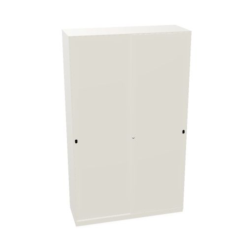 2-Store 120 x 200 (Cabinet Color: White | Material Doors: Powder Coated | Powder Coated Color: White)