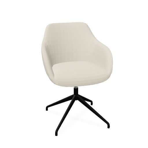 Rome Chair 
Swivel auto-return (Range: 12 - Era | Colour: 01 CSE01 Futurist | Priceclass: Fabric range 1 | Frame colour: Black)