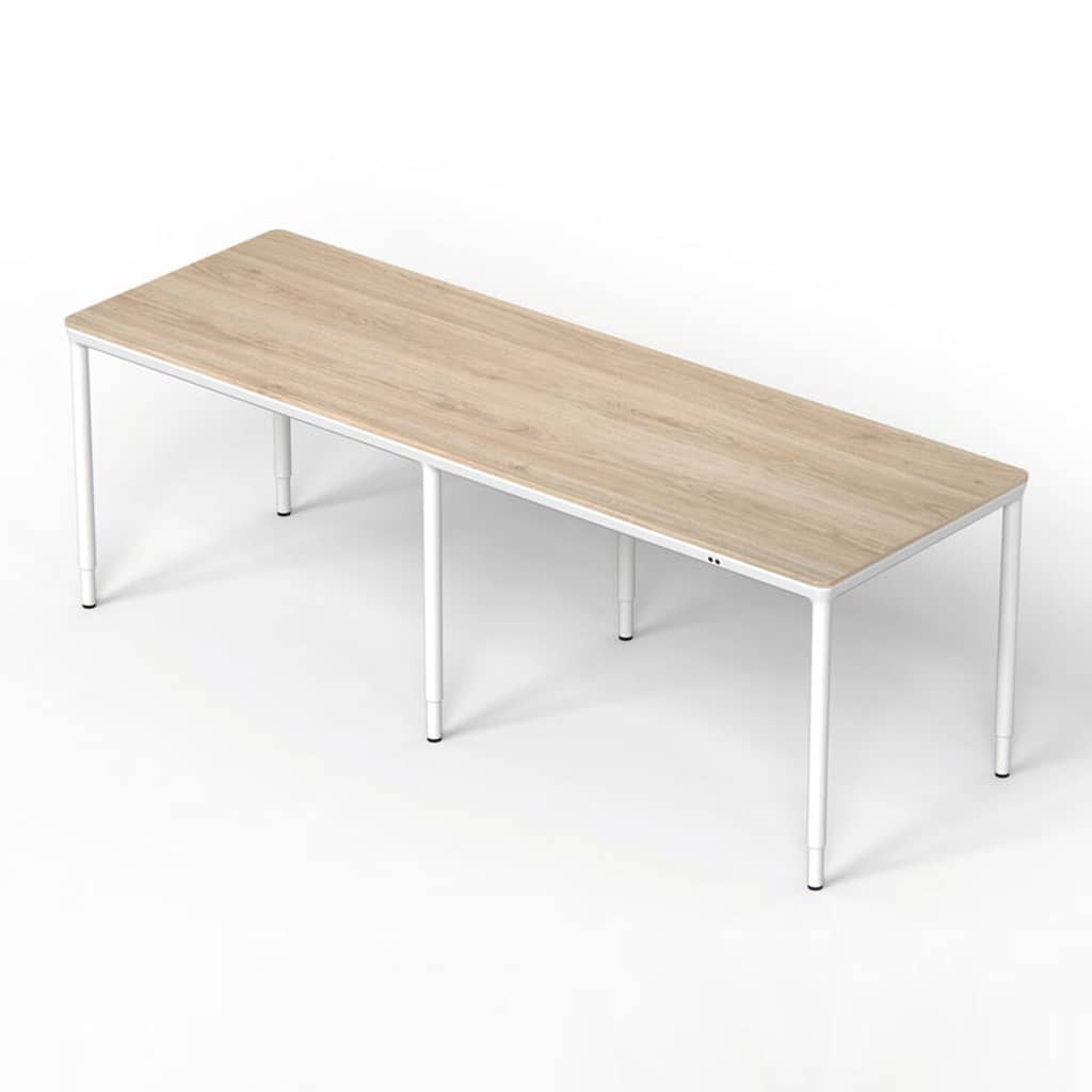 aera table, 6 legs, black