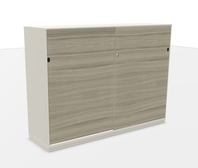 2-Store 160 x 117 (Cabinet Color: White | Material Doors: Melamine | Melamine Color: 0R - Driftwood)