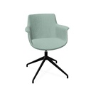 York stoel met draaionderstel (Range: Rhapsody | Kleur: 600 | Priceclass: Stofgroep 1 | Frame kleur: Zwart)