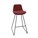 Lyon kruk met hoog sledeframe (Range: 75 - Rhapsody | Kleur: 201 | Priceclass: Stofgroep 1 | Frame kleur: Zwart)