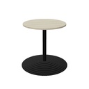 Tom round column, round base, black, max (Top: Yes | Size: R070 Round top 70cm | Decor: Driftwood)