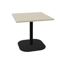 Tom square column, square base, black, r (Top: Yes | Size: S080 Square 80x80cm | Decor: Driftwood)