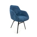 Rome 4-leg chair blue