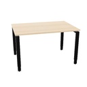 Mox Pro top 120x80cm (Top color: P - Bleached Oak | Height Adjustability: 2 - Height adjustable | Leg Colour: 1 - Black)