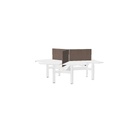 Matrix Pro Wing 120 cm (3x) (Top color: K - White | Leg Colour: 4 - White | Screen Type: ES - E-Panel small (100cm) | Heigth: 60cm | Frame Colour: X - No colour | Range: 4 - Harmony | Colour: 100)