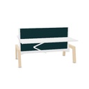 Max Hybrid 2x 180x75cm (Leg Type: K - Wood | Leg Colour: Ash | Frame Colour: 4 - White | Top color: K - White | Range: 80 - Fiji | Colour: 16 Pleco (YA313) | Priceclass: Fabric range 1 | Adjustabilty: E-drive)
