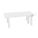 Max Hybrid Single 160x80cm (Leg Type: Laquered | Leg Colour: White | Frame Colour: White | Top color: White)