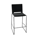 Hi Pep! Kruk (Framekleur : Zwart (1) | Kunststof kleur : 0 Zwart | Stoffering : Opdekstoffering zitting en rug | Stofsoort : 29 Advantage Zwart (prijsgroep 1) | Stofkleur : 01 Zwart (AD055))