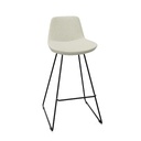 Lyon kruk met hoog sledeframe (Range: 78 - Mistral | Kleur: 900 | Priceclass: Stofgroep 1 | Frame kleur: Zwart)