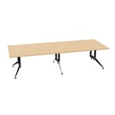Conferenza 120x320 (Bladdecor: 0N - Bardolino Eiken | Poot kleur: Chroom)