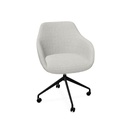 Rome Chair 
Swivel wheels (Range: Rhapsody | Colour: 807 | Priceclass: Fabric range 1 | Frame colour: Black)