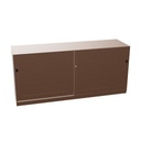 2-Store Acoustic 160 x 72 (Cabinet Color: Pale Brown | Material Doors: Powder Coated | Powder Coated Color: Pale Brown)