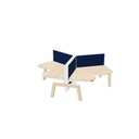 Max Hybrid 3x wing (Poot type: Hout | Pootkleur : Essen | Framekleur : Wit | Bladdecor: Gebleekt eiken | Range: 80 - Fiji | Kleur: 14 Reedfish (YA309) | Priceclass: Stofgroep 1 | Verstelbaarheid: E-drive Zit-sta)