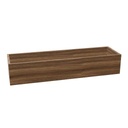 Plantenbak opzetunit voor kast 160 x 45 (Planten weergeven: Nee | Kleur: EP - Caramel Walnut)