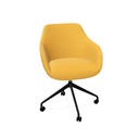 Rome Chair 
Swivel wheels (Range: Rhapsody | Colour: 400 | Priceclass: Fabric range 1 | Frame colour: Black)