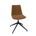 Lyon stoel met draaionderstel met auto r (Range: 78 - Mistral | Kleur: 400 | Priceclass: Stofgroep 1 | Frame kleur: Zwart)