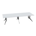 Conferenza 120x320 (Bladdecor: 0A - Grijs | Poot kleur: Chroom)