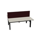 180x75cm + 180x75cm (duo bureau) (Bladdecor: CN - Ril eiken | Pootkleur : Zwart)