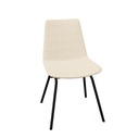 Lyon stoel met 4-poots onderstel (Range: 88 - Harmony | Kleur: 901 | Priceclass: Stofgroep 1 | Frame kleur: Zwart)