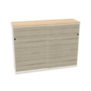 2-Store 160 x 117 (Cabinet Color: White | Material Doors: Melamine | Melamine Color: 0R - Driftwood)